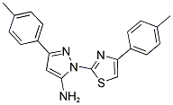 3-(4-METHYLPHENYL)-1-[4-(4-METHYLPHENYL)-1,3-THIAZOL-2-YL]-1H-PYRAZOL-5-AMINE Structure