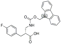 (R)-2-[(9H-FLUOREN-9-YLMETHOXYCARBONYLAMINO)-METHYL]-3-(4-FLUORO-PHENYL)-PROPIONIC ACID Structure