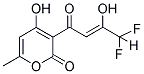 3-[(2Z)-4,4-DIFLUORO-3-HYDROXYBUT-2-ENOYL]-4-HYDROXY-6-METHYL-2H-PYRAN-2-ONE Structure