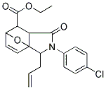 ETHYL 2-ALLYL-3-(4-CHLOROPHENYL)-4-OXO-10-OXA-3-AZATRICYCLO[5.2.1.0~1,5~]DEC-8-ENE-6-CARBOXYLATE Struktur