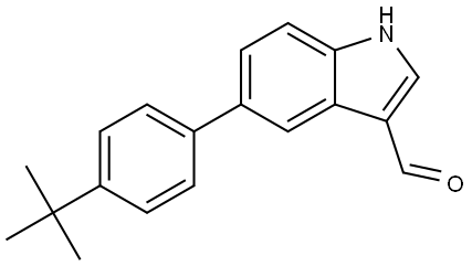 5-(4-TERT-BUTYLPHENYL)-1H-INDOLE-3-CARBALDEHYDE Struktur