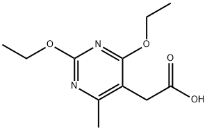 (2,4-DIETHOXY-6-METHYL-PYRIMIDIN-5-YL)-ACETIC ACID|(2,4-二乙氧基-6-甲基-嘧啶-5-基)-乙酸
