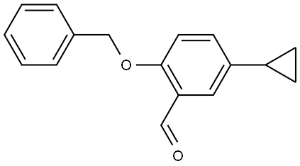 2-(BENZYLOXY)-5-CYCLOPROPYLBENZALDEHYDE Struktur