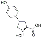 (+/-)-TRANS-4-(4-HYDROXYPHENYL)PYRROLIDINE-3-CARBOXYLIC ACID HYDROCHLORIDE Struktur