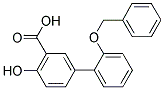 2'-(BENZYLOXY)-4-HYDROXY[1,1'-BIPHENYL]-3-CARBOXYLIC ACID Struktur