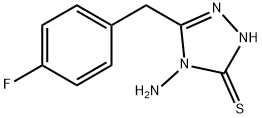 4-AMINO-5-(4-FLUOROBENZYL)-4H-1,2,4-TRIAZOLE-3-THIOL Structure