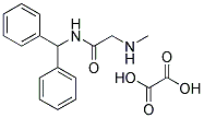 N-BENZHYDRYL-2-METHYLAMINO-ACETAMIDEOXALATE Struktur