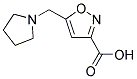 5-(PYRROLIDIN-1-YLMETHYL)ISOXAZOLE-3-CARBOXYLIC ACID Struktur