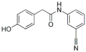 N-(3-CYANO-PHENYL)-2-(4-HYDROXY-PHENYL)-ACETAMIDE Structure