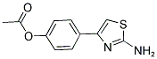 ACETIC ACID 4-(2-AMINO-THIAZOL-4-YL)-PHENYL ESTER Structure