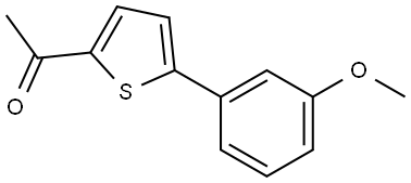 1-[5-(3-METHOXYPHENYL)-2-THIENYL]ETHANONE Structure