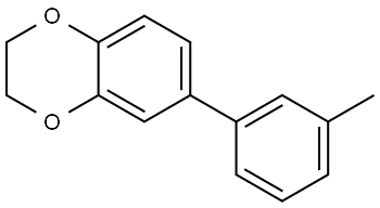 6-(3-METHYLPHENYL)-2,3-DIHYDRO-1,4-BENZODIOXINE Struktur