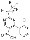 4-(2-CHLORO-PHENYL)-2-PENTAFLUOROETHYL-PYRIMIDINE-5-CARBOXYLIC ACID Struktur