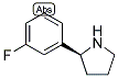 (S)-2-(3-FLUOROPHENYL)PYRROLIDINE Struktur