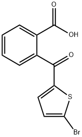 2-[(5-BROMO-2-THIENYL)CARBONYL]BENZENECARBOXYLIC ACID Struktur