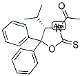(S)-3-ACETYL-4-ISOPROPYL-5,5-DIPHENYLOXAZOLIDINE-2-THIONE Structure