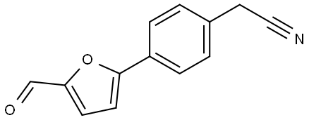 [4-(5-FORMYL-2-FURYL)PHENYL]ACETONITRILE Struktur