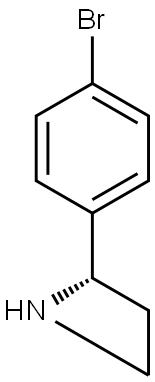 (S)-2-(4-BROMOPHENYL)AZETIDINE Struktur
