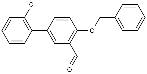 4-(BENZYLOXY)-2'-CHLORO[1,1'-BIPHENYL]-3-CARBALDEHYDE Struktur