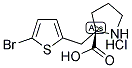 (S)-ALPHA-(5-BROMO-2-THIOPHENYLMETHYL)-PROLINE-HCL Structure