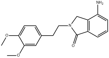 4-AMINO-2-(3,4-DIMETHOXYPHENETHYL)-1-ISOINDOLINONE Struktur