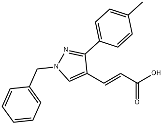 (2E)-3-[1-BENZYL-3-(4-METHYLPHENYL)-1H-PYRAZOL-4-YL]ACRYLIC ACID Struktur