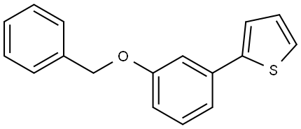 2-[3-(BENZYLOXY)PHENYL]THIOPHENE Struktur