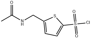 5-[(ACETYLAMINO)METHYL]THIOPHENE-2-SULFONYL CHLORIDE Structure