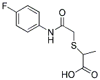 2-([2-[(4-FLUOROPHENYL)AMINO]-2-OXOETHYL]THIO)PROPANOIC ACID Struktur