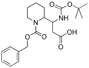 2-(1-TERT-BUTOXYCARBONYLAMINO-2-CARBOXY-ETHYL)-PIPERIDINE-1-CARBOXYLIC ACID BENZYL ESTER Struktur