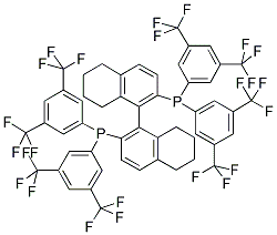 (R)-(+)-2,2'-BIS[BIS(3,5-DITRIFLUOROMETHYLPHENYL)PHOSPHINO]-5,5',6,6',7,7',8,8'-OCTAHYDROBINAPHTHYL Struktur