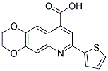 7-THIEN-2-YL-2,3-DIHYDRO[1,4]DIOXINO[2,3-G]QUINOLINE-9-CARBOXYLIC ACID Struktur
