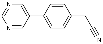 [4-(5-PYRIMIDINYL)PHENYL]ACETONITRILE Struktur