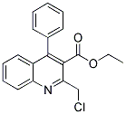 ETHYL 2-(CHLOROMETHYL)-4-PHENYLQUINOLINE-3-CARBOXYLATE Structure