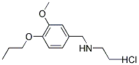 N-(3-METHOXY-4-PROPOXYBENZYL)-N-PROPYLAMINE HYDROCHLORIDE Struktur