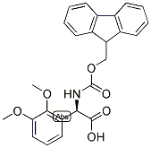 (R)-(2,3-DIMETHOXY-PHENYL)-[(9H-FLUOREN-9-YLMETHOXYCARBONYLAMINO)]-ACETIC ACID Structure