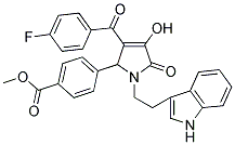 METHYL 4-(1-(2-(1H-INDOL-3-YL)ETHYL)-3-(4-FLUOROBENZOYL)-4-HYDROXY-5-OXO-2,5-DIHYDRO-1H-PYRROL-2-YL)BENZOATE Struktur