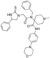 4-(N-BENZYL-2-(4-PHENYL-2-THIOXOIMIDAZOLIDIN-1-YL)ACETAMIDO)-1-METHYL-N-(4-MORPHOLINOPHENYL)PIPERIDINE-4-CARBOXAMIDE Struktur