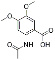 2-(ACETYLAMINO)-4,5-DIMETHOXYBENZOIC ACID Struktur