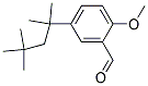 2-METHOXY-5-(1,1,3,3-TETRAMETHYLBUTYL)-BENZALDEHYDE Struktur