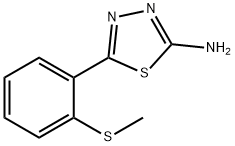 5-(2-METHYLSULFANYL-PHENYL)-[1,3,4]THIADIAZOL-2-YLAMINE Struktur