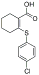 2-[(4-CHLOROPHENYL)THIO]CYCLOHEX-1-ENE-1-CARBOXYLIC ACID Structure