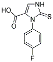 3-(4-FLUOROPHENYL)-2-THIOXO-2,3-DIHYDRO-1H-IMIDAZOLE-4-CARBOXYLIC ACID Structure