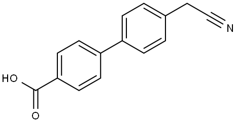 4'-(CYANOMETHYL)[1,1'-BIPHENYL]-4-CARBOXYLIC ACID Struktur
