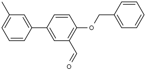 4-(BENZYLOXY)-3'-METHYL[1,1'-BIPHENYL]-3-CARBALDEHYDE Struktur
