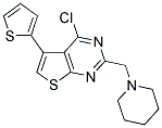 4-CHLORO-2-(PIPERIDIN-1-YLMETHYL)-5-THIEN-2-YLTHIENO[2,3-D]PYRIMIDINE Structure