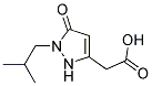 (1-ISOBUTYL-5-OXO-2,5-DIHYDRO-1H-PYRAZOL-3-YL)ACETIC ACID Struktur