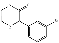 3-(3-BROMO-PHENYL)-PIPERAZIN-2-ONE Structure