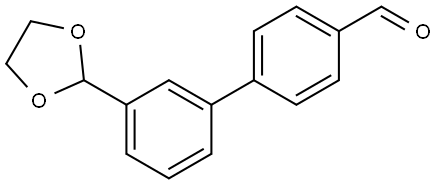 3'-(1,3-DIOXOLAN-2-YL)[1,1'-BIPHENYL]-4-CARBALDEHYDE Struktur