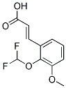 (2E)-3-[2-(DIFLUOROMETHOXY)-3-METHOXYPHENYL]ACRYLIC ACID